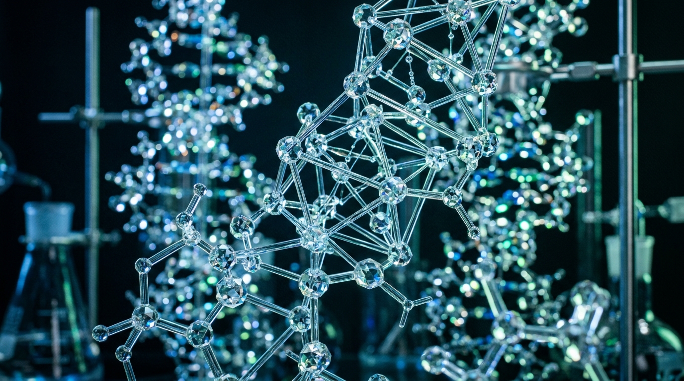 molecular structures representing cellular energy processes