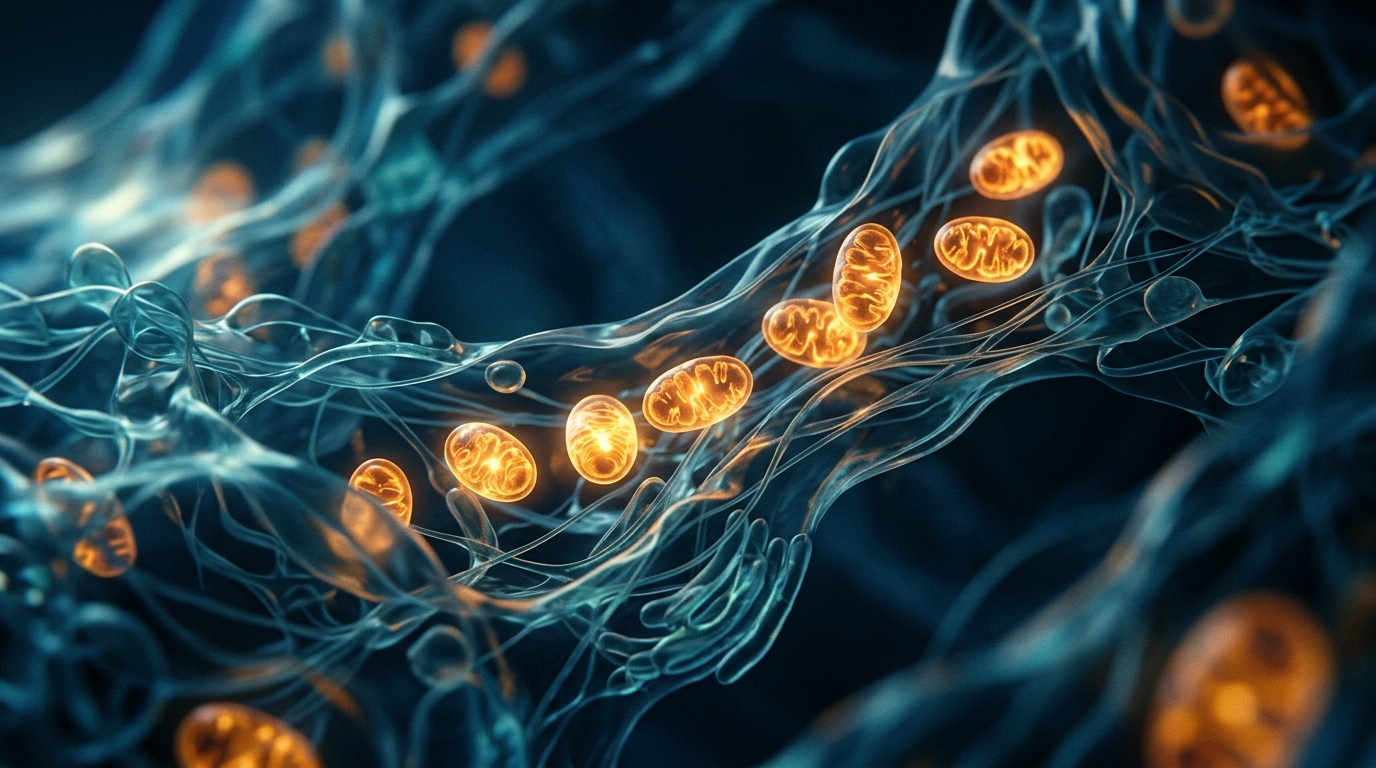 mitochondria within cellular structure visualization