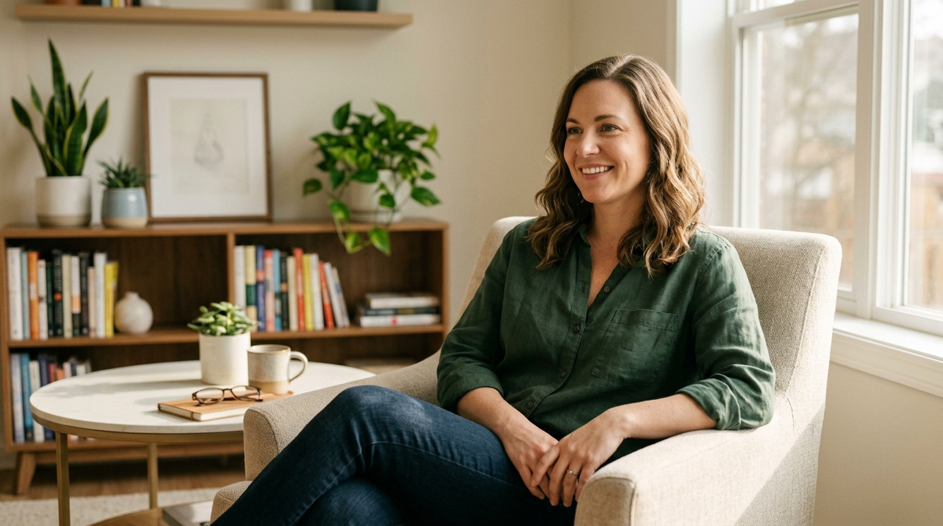 woman confident long term wellness success