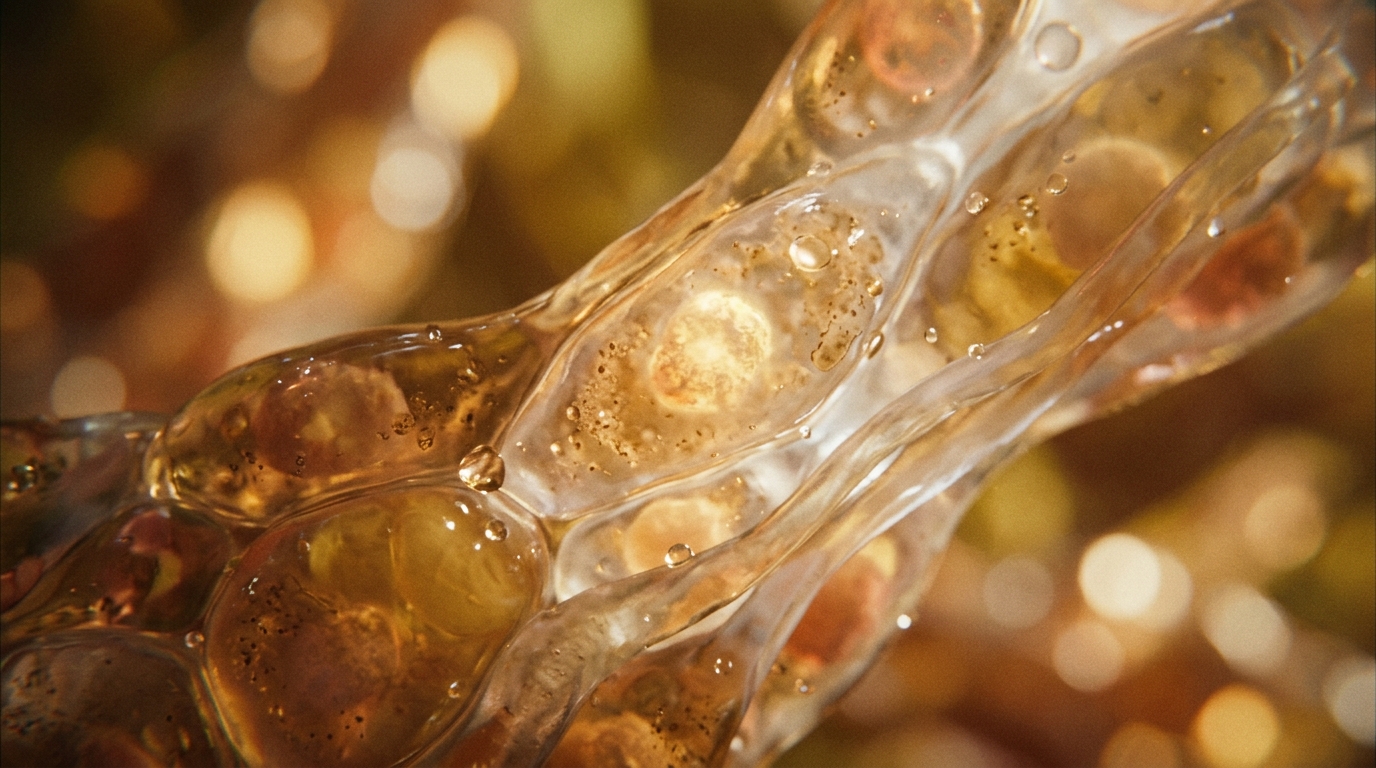 cellular structures in golden microscopic detail