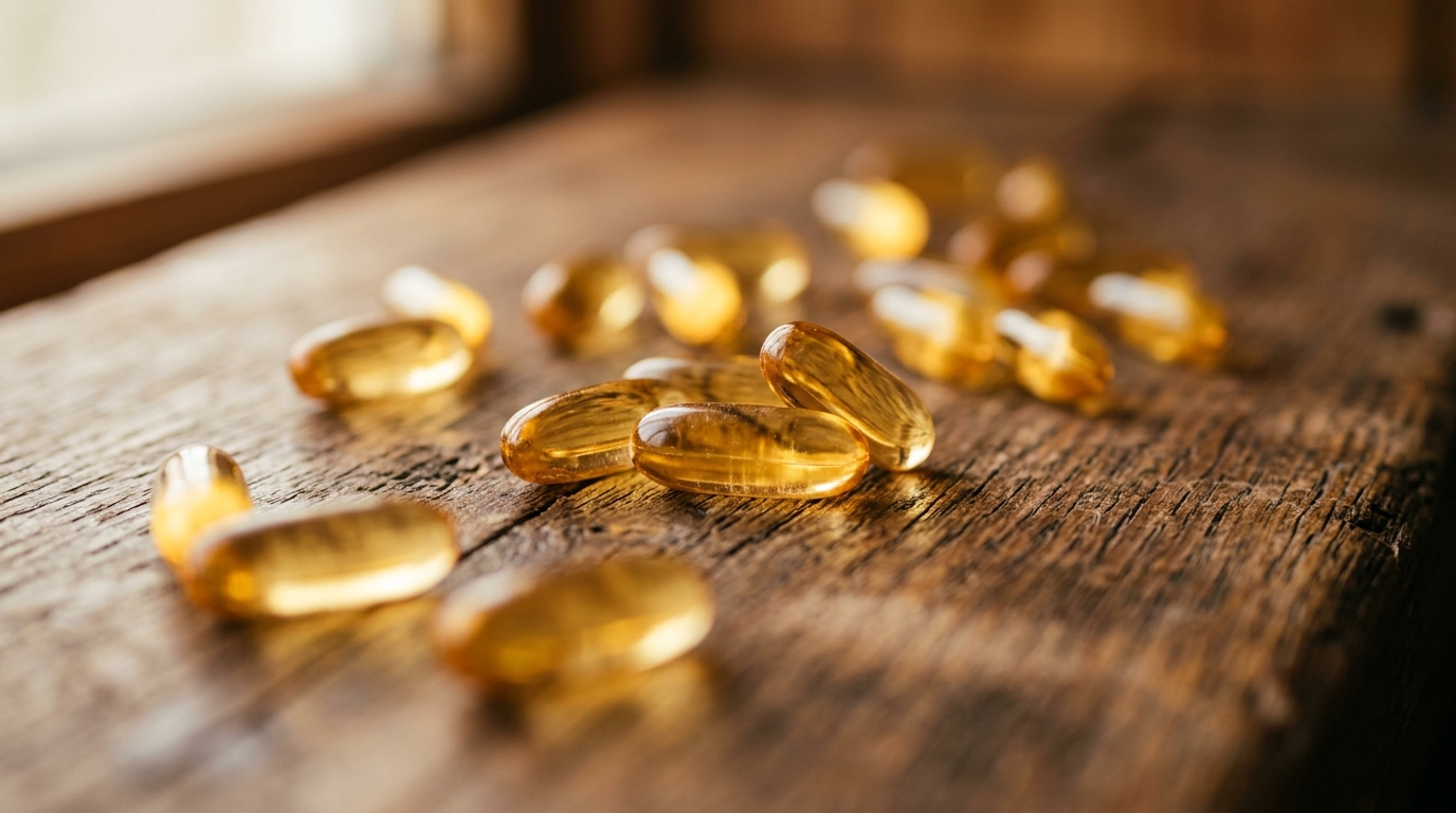 fish oil omega 3 capsules macro photography