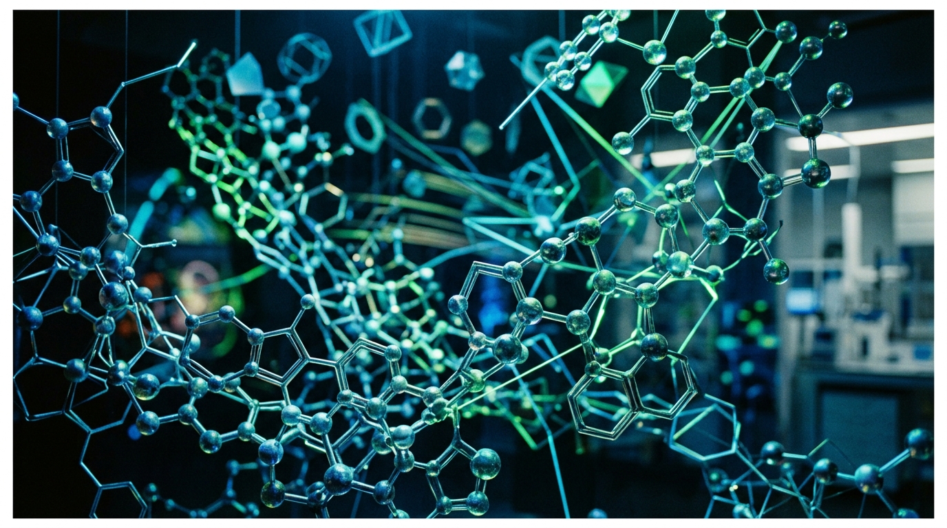 molecular structures showing chemical synergy interactions