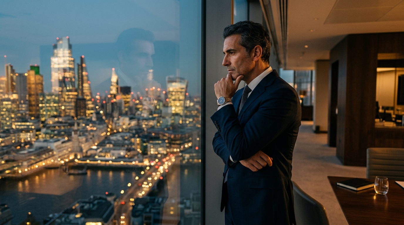 businessman contemplating investment in cognitive health