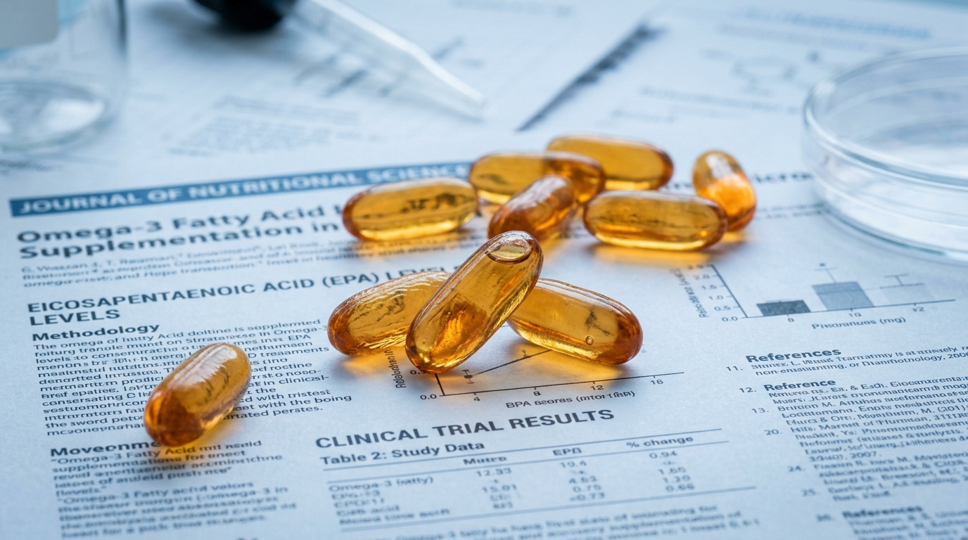 fish oil capsules on research papers