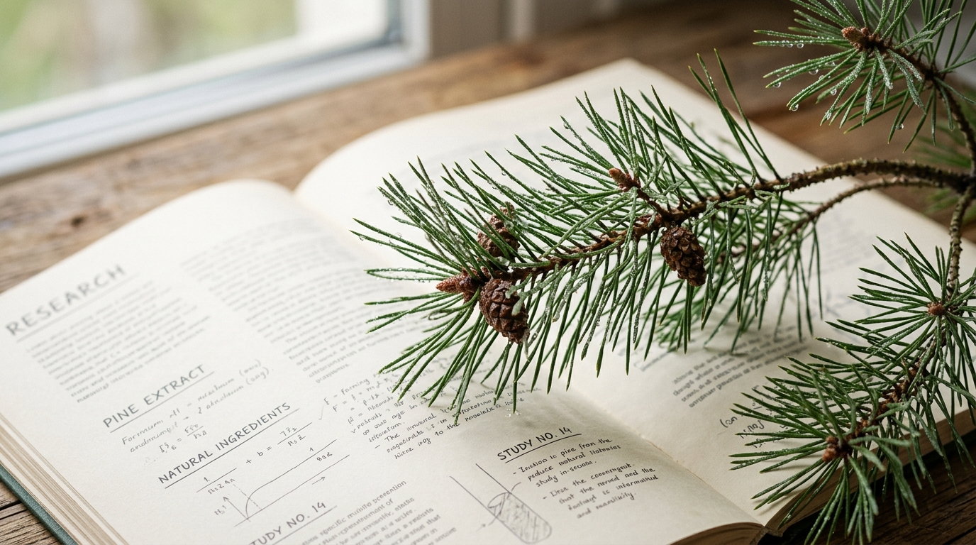 pine branches representing natural joint health ingredients