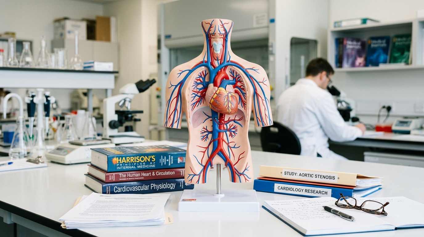 cardiovascular system scientific illustration