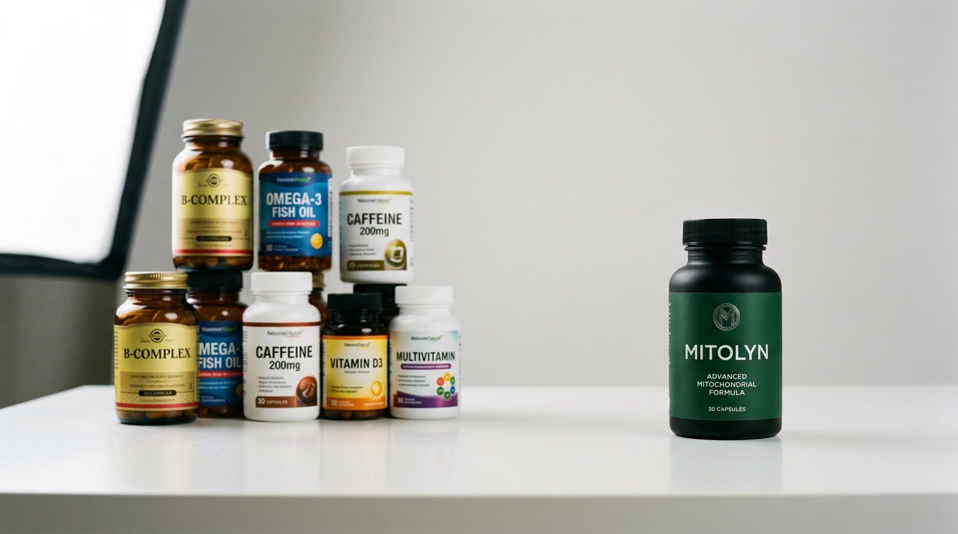 comparison of various supplements versus Mitolyn