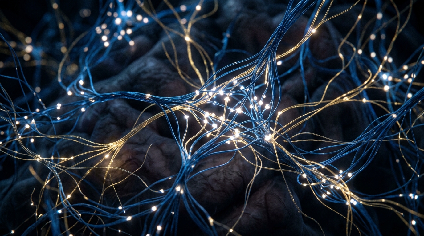 neural pathways and synaptic connections visualization