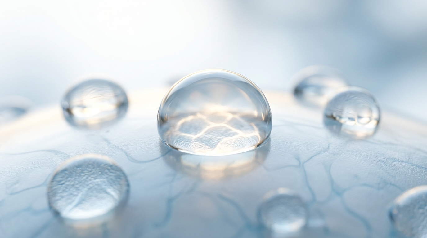 water droplets representing joint fluid science