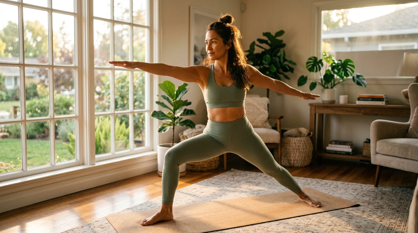 woman yoga movement vitality thriving cellular energy