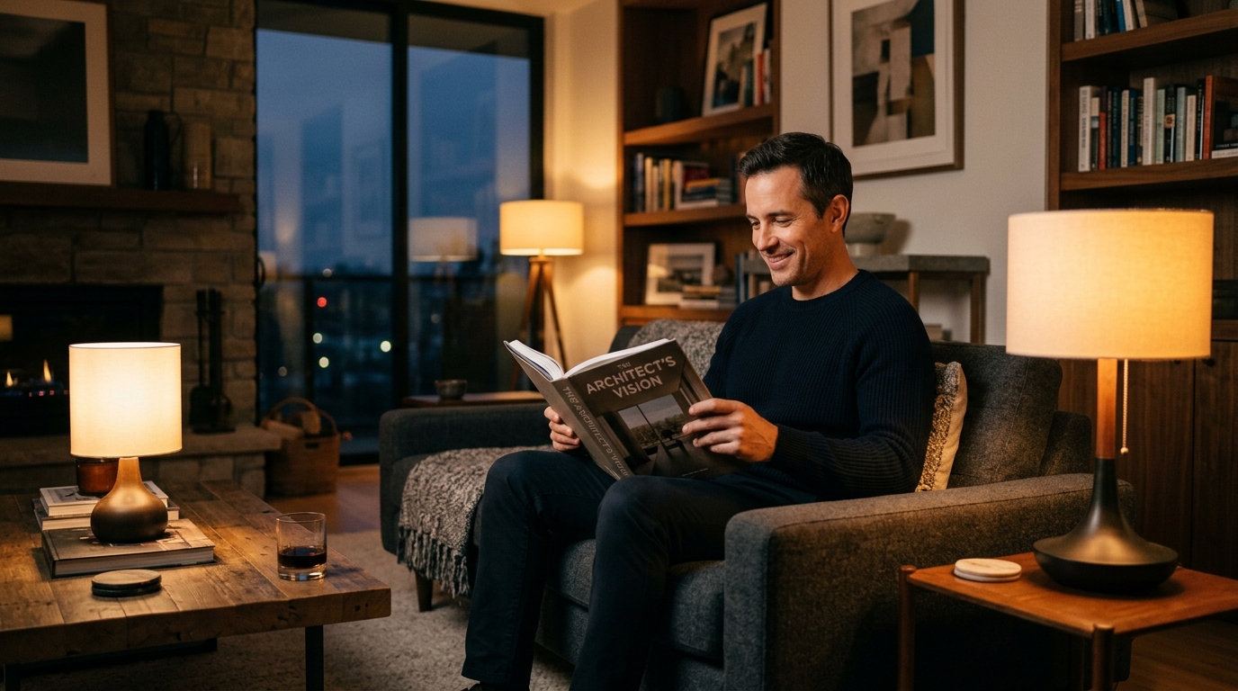 man maintaining energy into evening hours