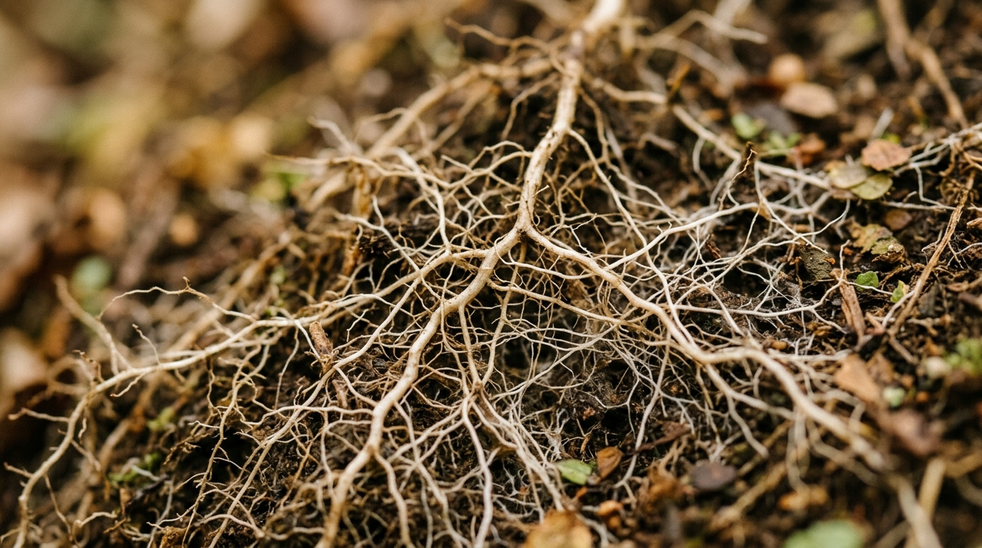 interconnected organic network patterns suggesting connection