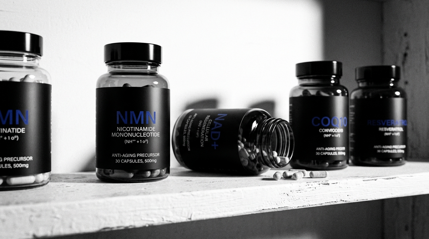 expensive longevity supplements on pharmacy shelves