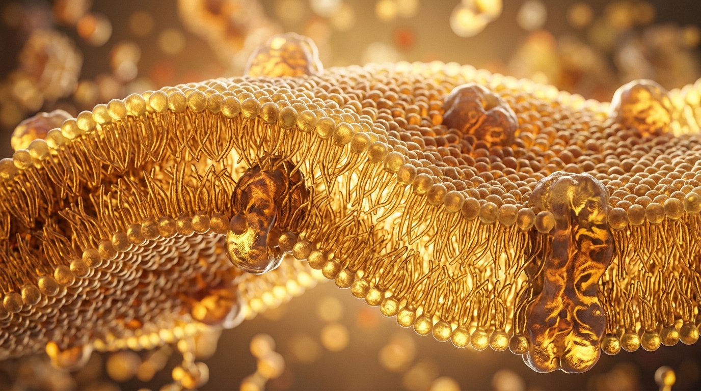 cellular membrane structure under microscopic view