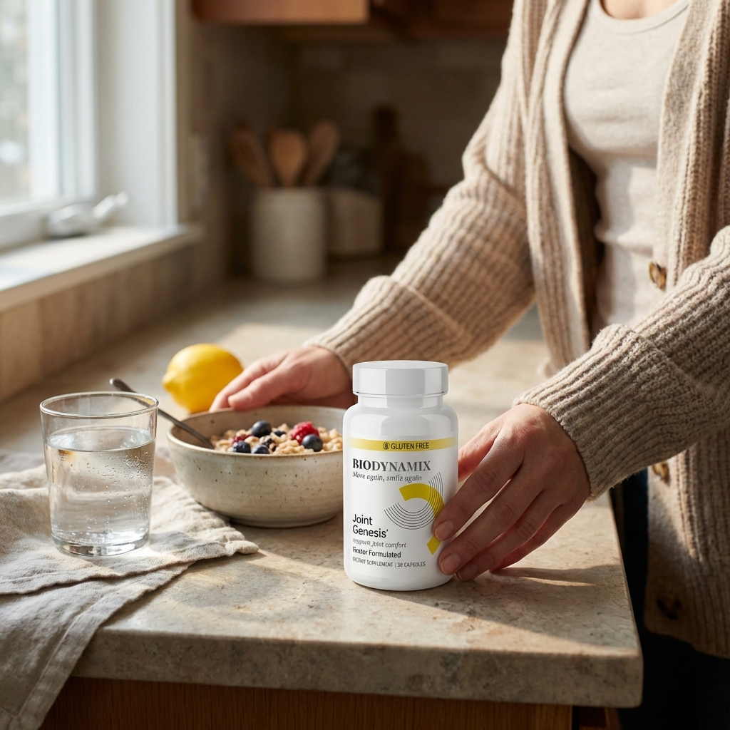 Joint Genesis on a kitchen counter in morning light