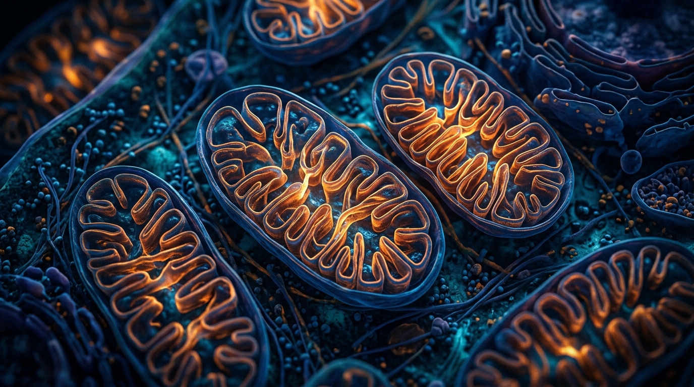 cellular energy production mitochondrial structures microscopic