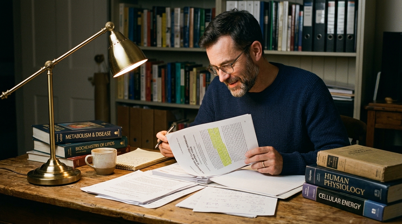 man researching metabolic health breakthrough moment