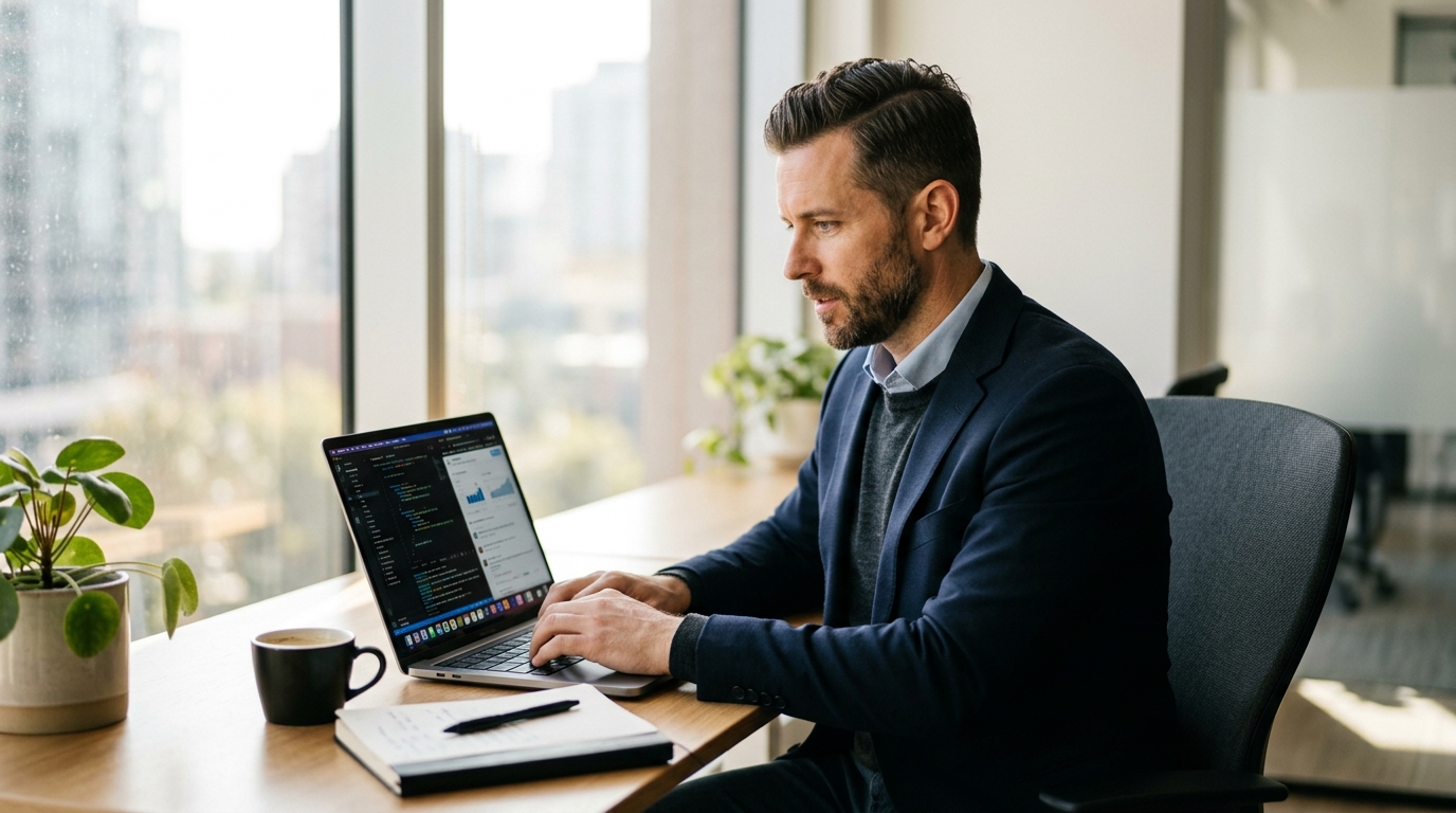 focused man mental clarity cognitive performance
