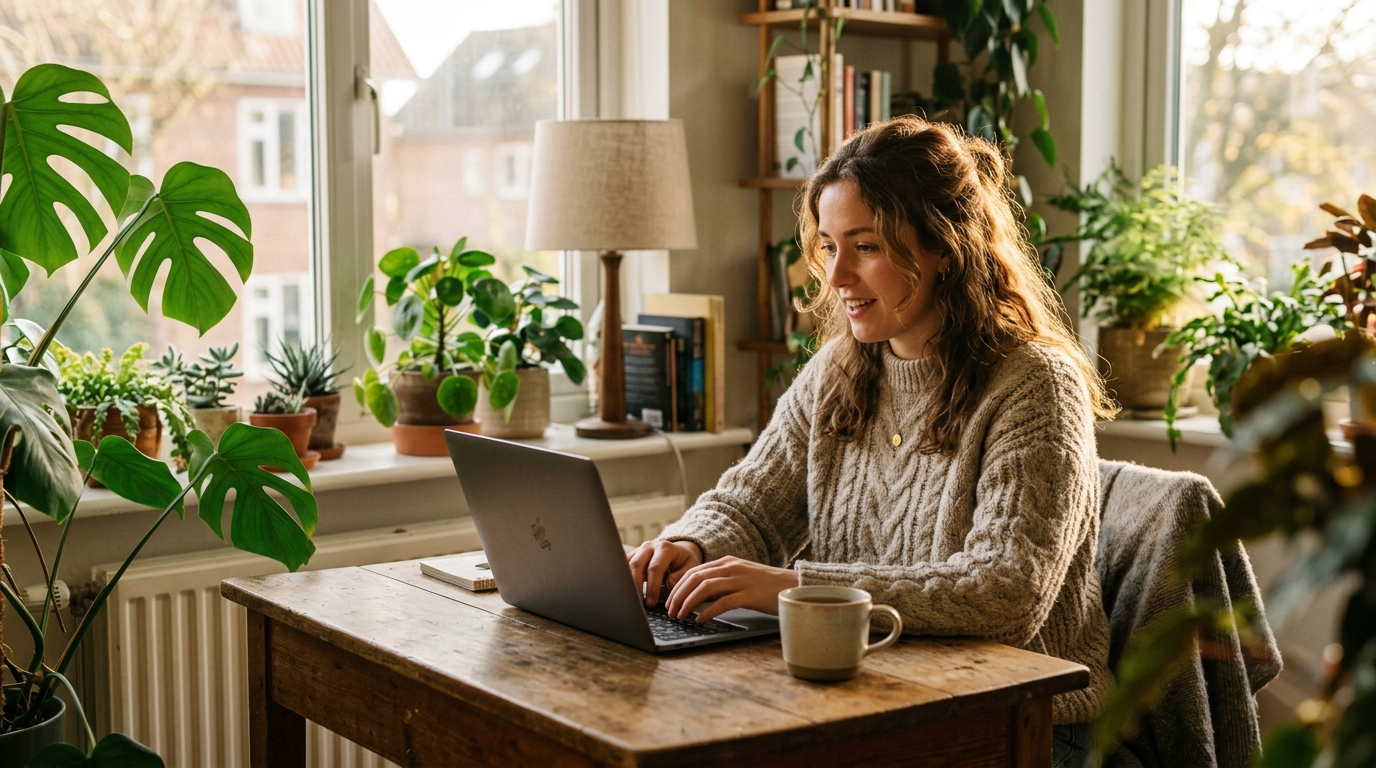focused woman working afternoon energy sustained clarity