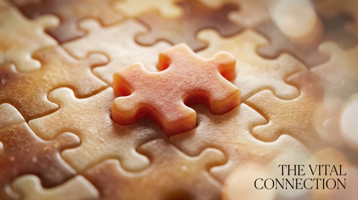 puzzle pieces connecting perfectly together macro view