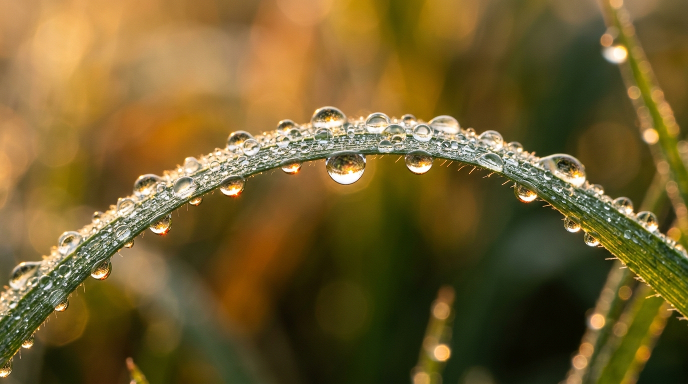 morning dew representing natural rhythms