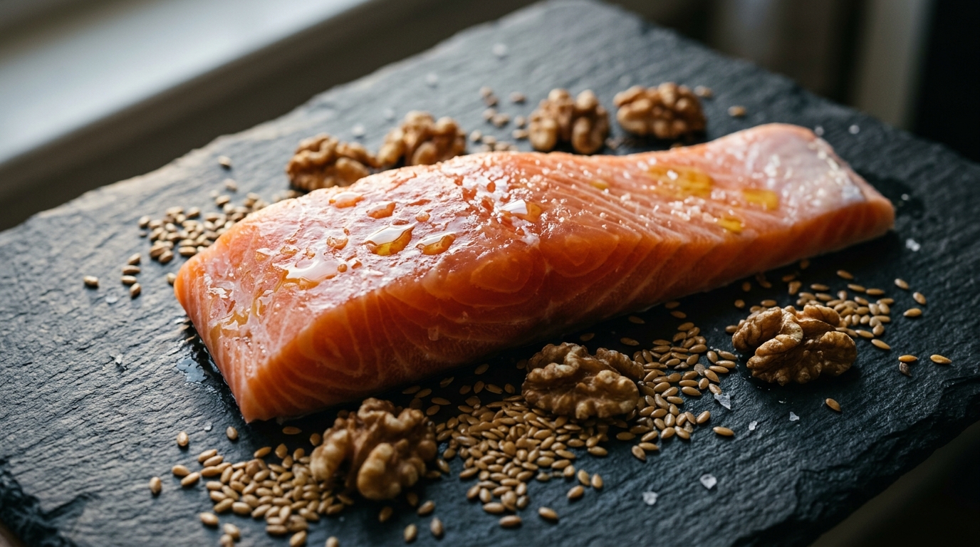 omega-3 rich foods salmon flax seeds walnuts