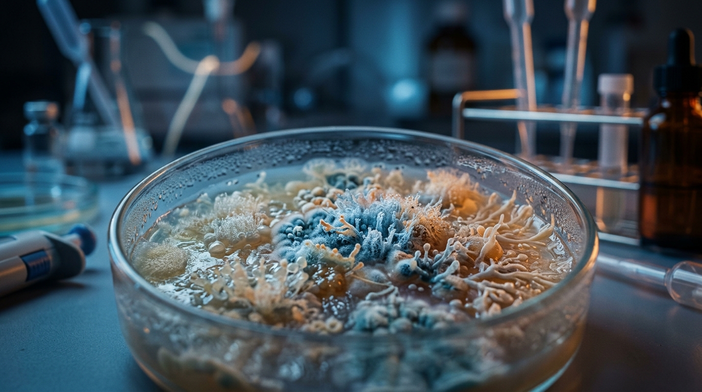 beneficial bacteria cultures in laboratory setting
