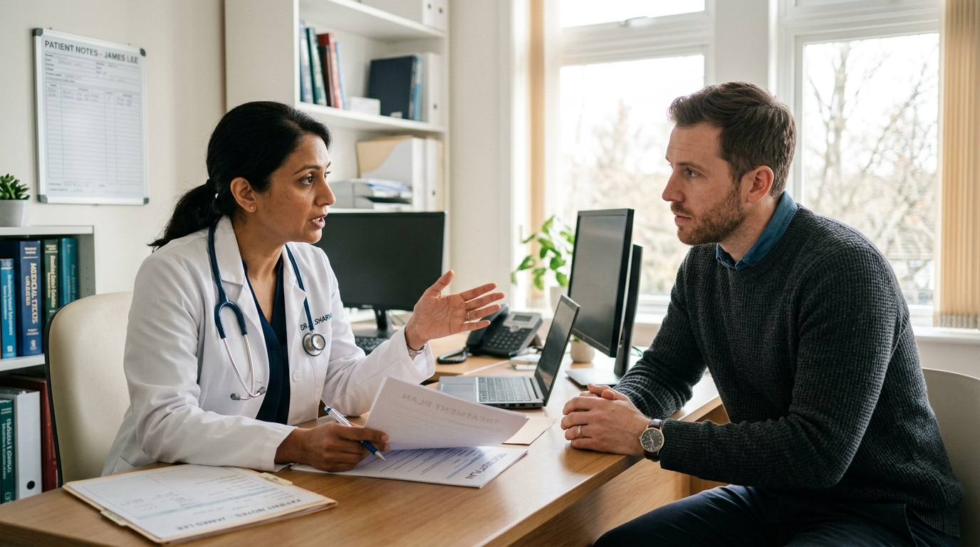doctor consultation breakthrough moment medical office