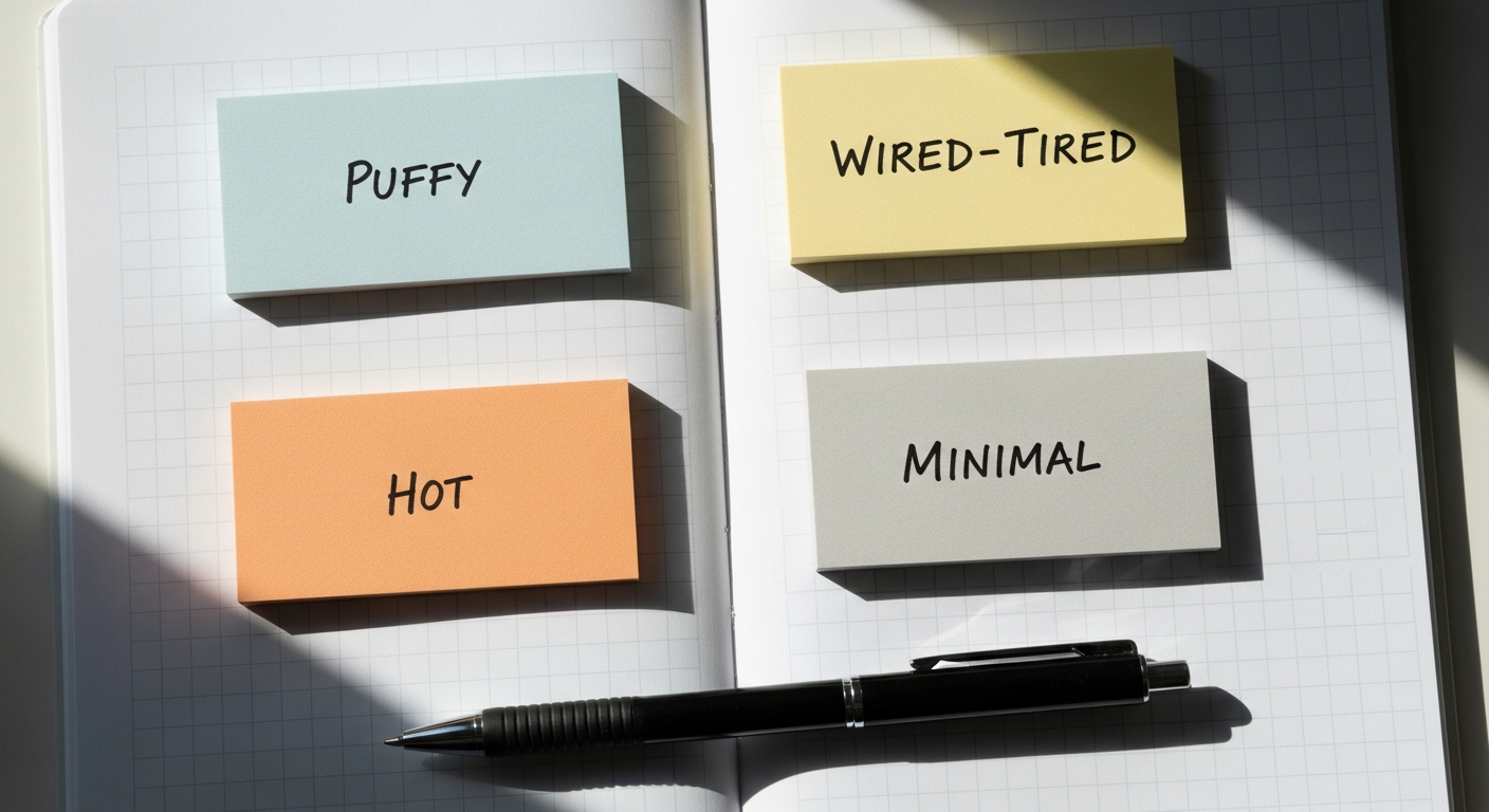 Four-option grid for choosing a simple starting point