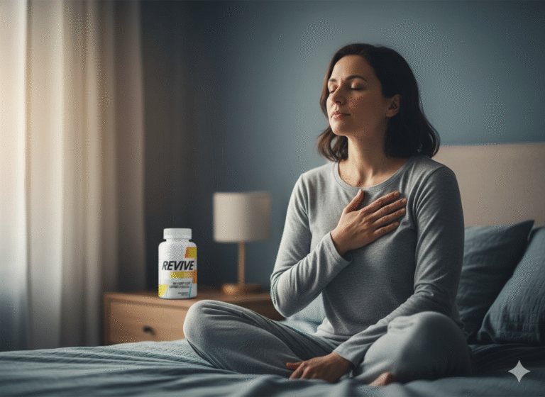 Peaceful pre-sleep moment that connects sleep and heart health.