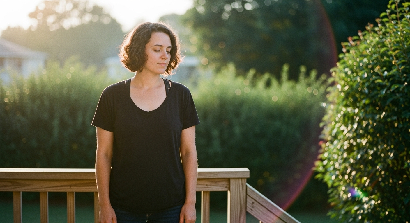 Morning sunlight and slow breathing routine