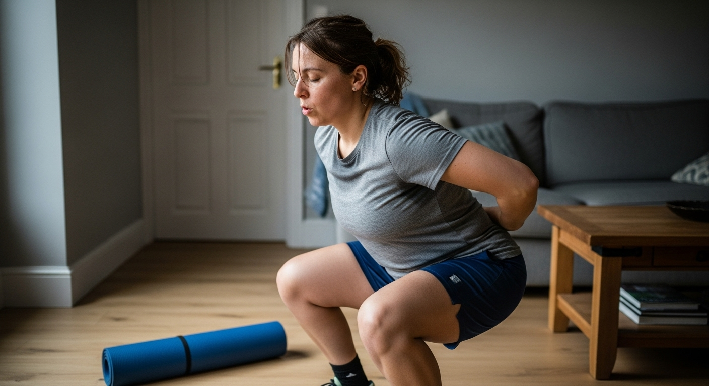 Short at-home movement keeps brain health rhythm on hectic days.