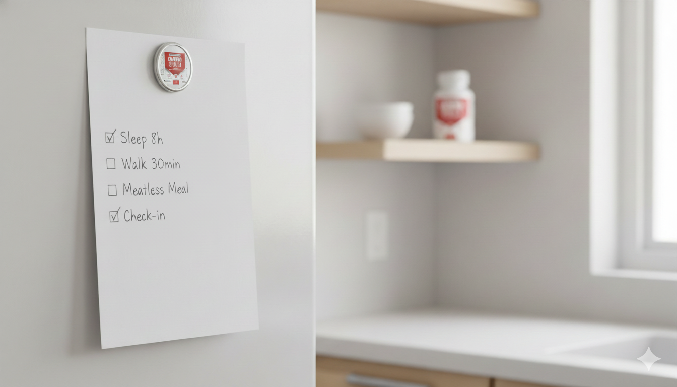 Fridge checklist for heart health micro habits