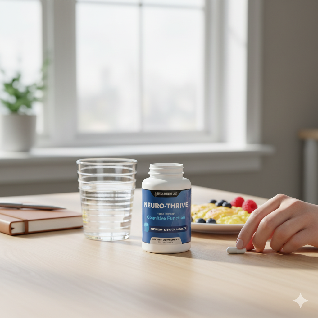 Breakfast capsule for hormonal shifts and mood support.