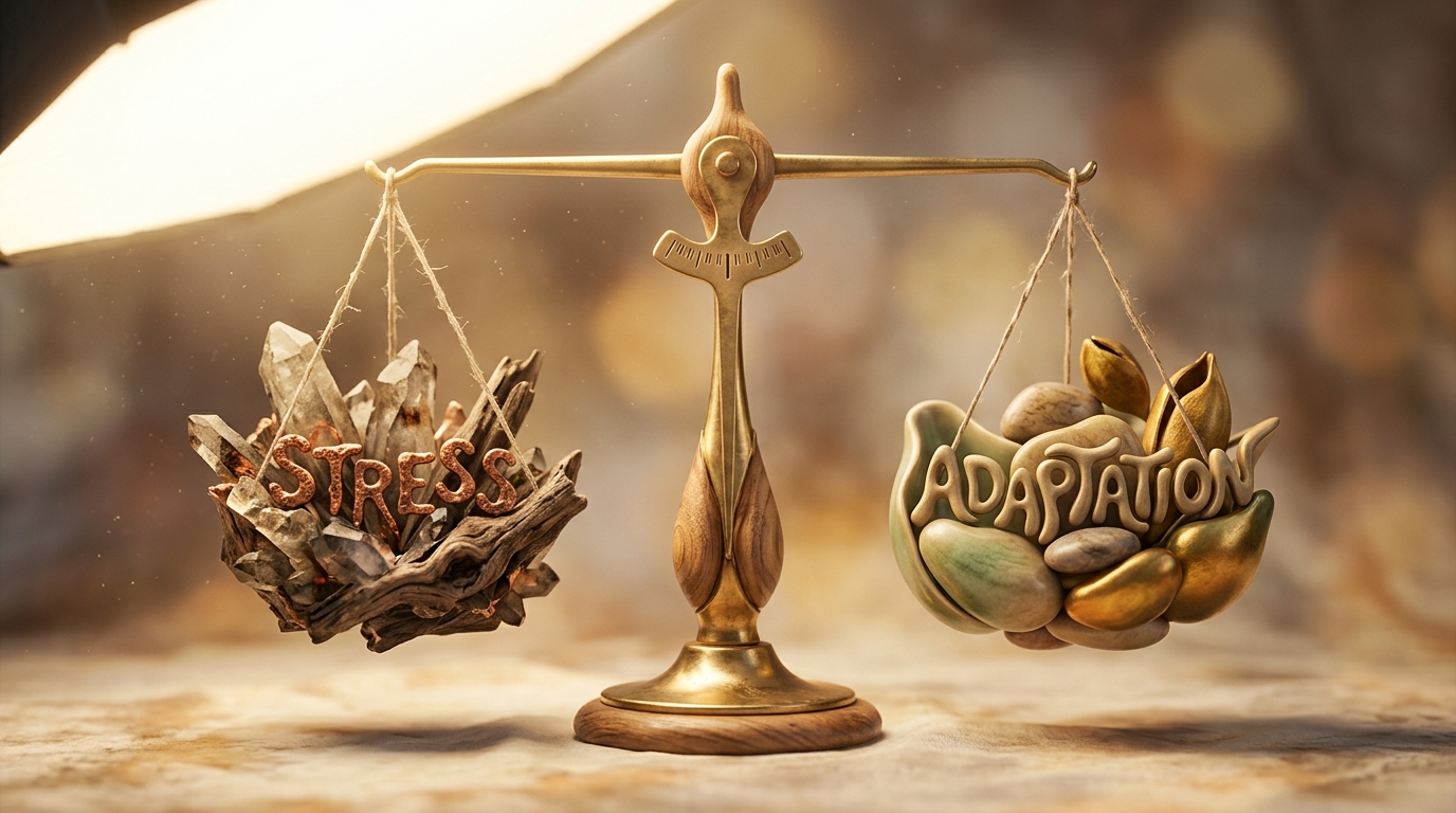 balanced scales representing hormonal equilibrium concept