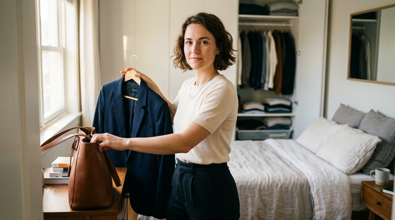 woman prepared for challenging day emotional stability