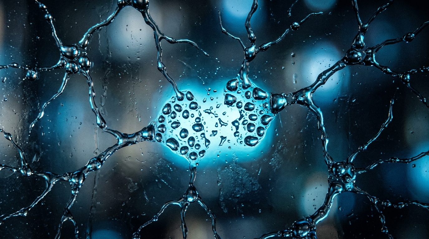 Abstract representation of brain chemistry and neural connections