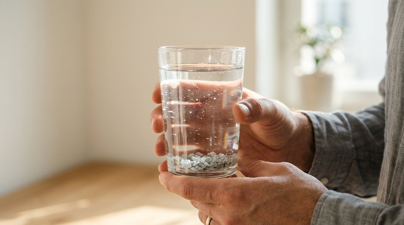 filtered water with Celtic sea salt hydration ritual