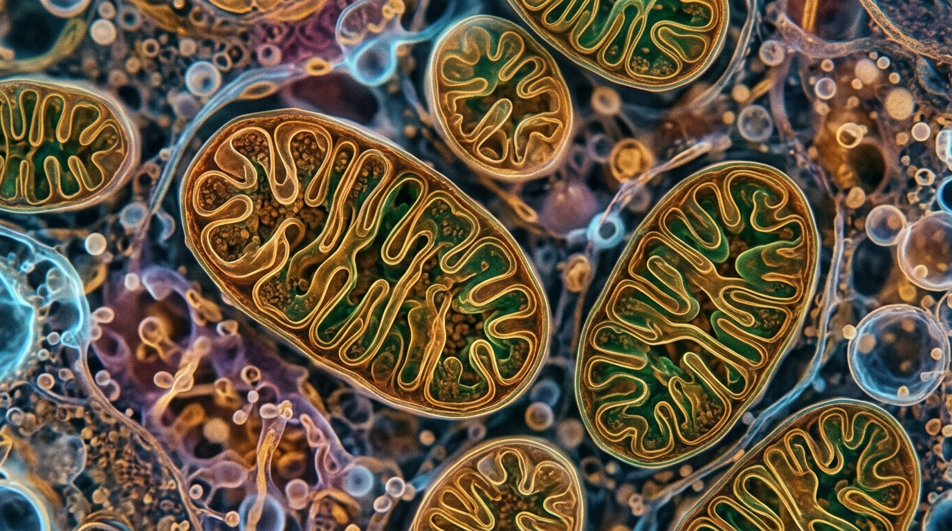 cellular structures mitochondria cross section macro