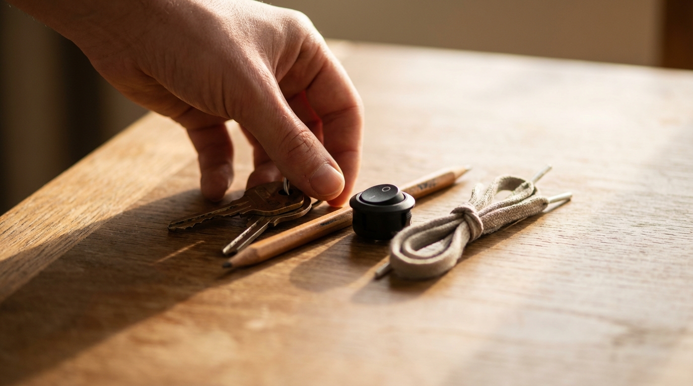 Close-up of everyday objects suggesting daily energy use