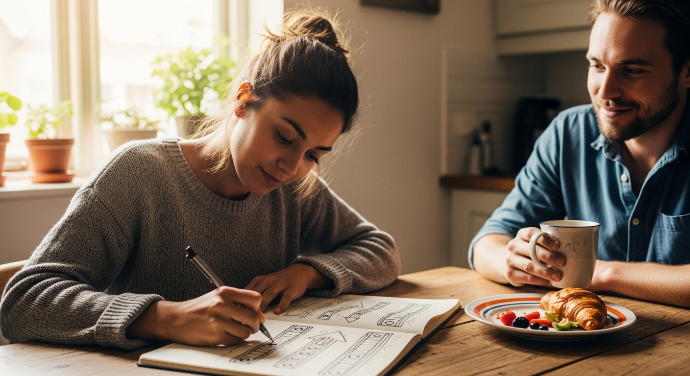 Kitchen-table sketch explaining cellular energy