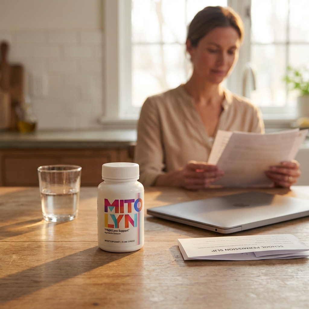 Mitolyn bottle during calm afternoon work moment