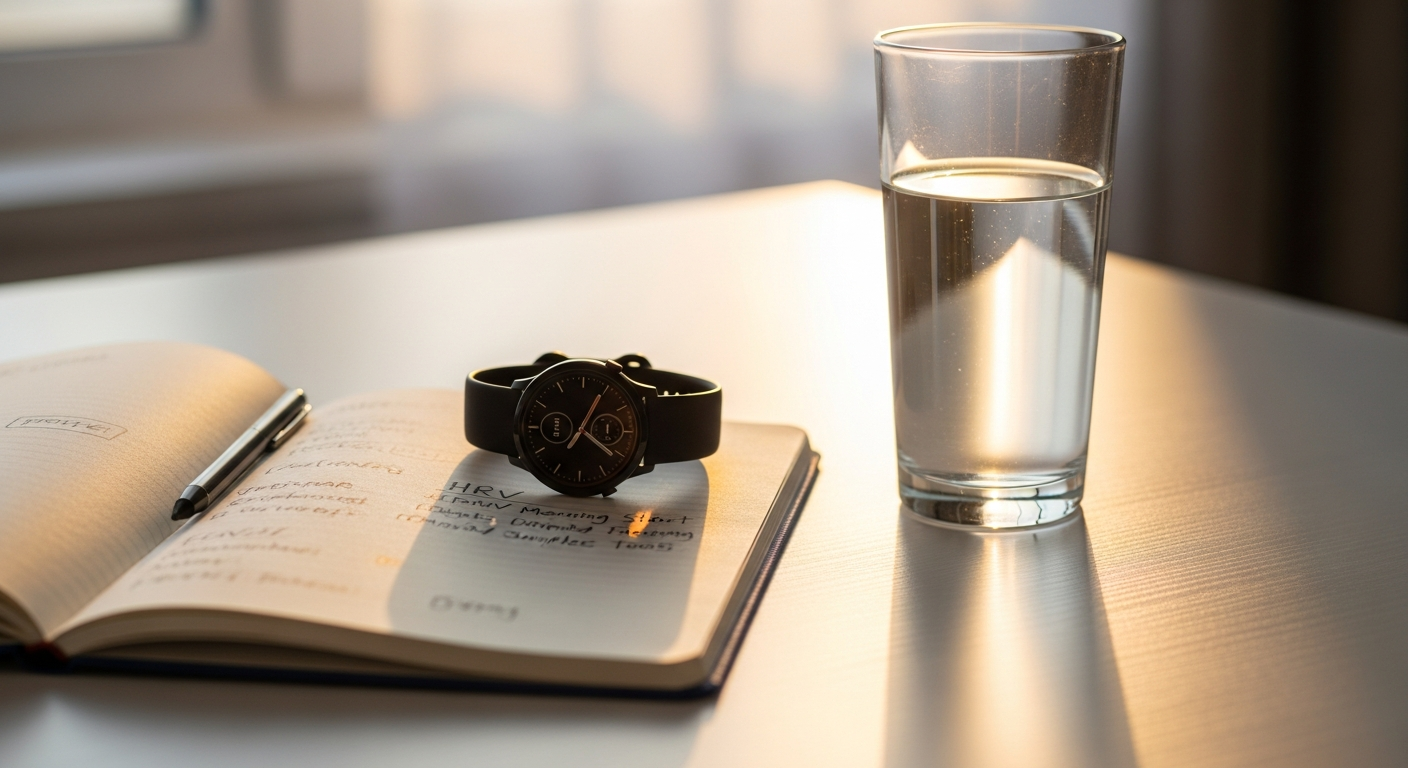 Notebook and watch ready for simple tracking