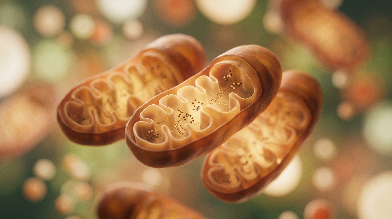 abstract cellular mitochondria illustration