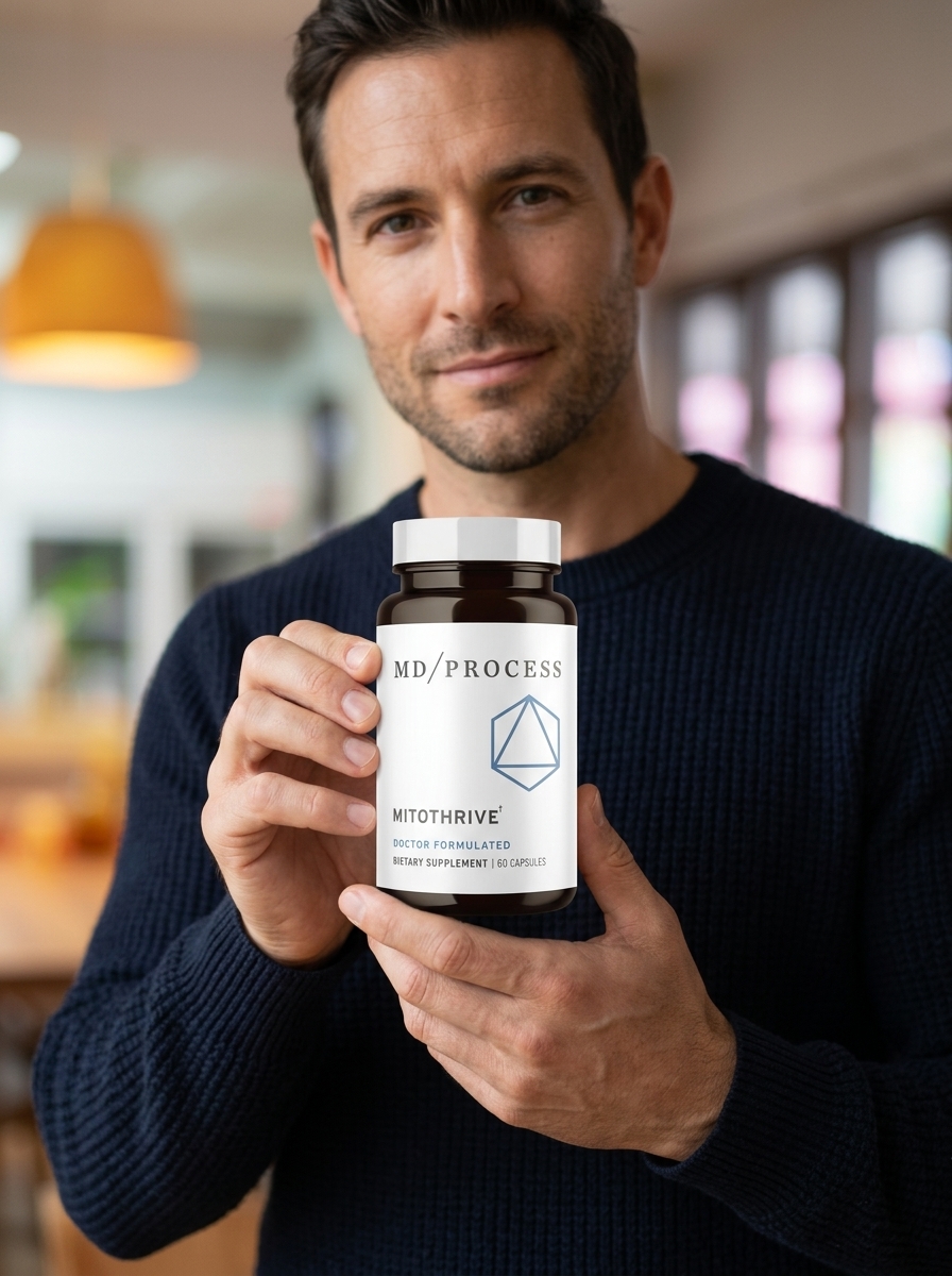 MitoThrive mitochondrial energy supplement bottle