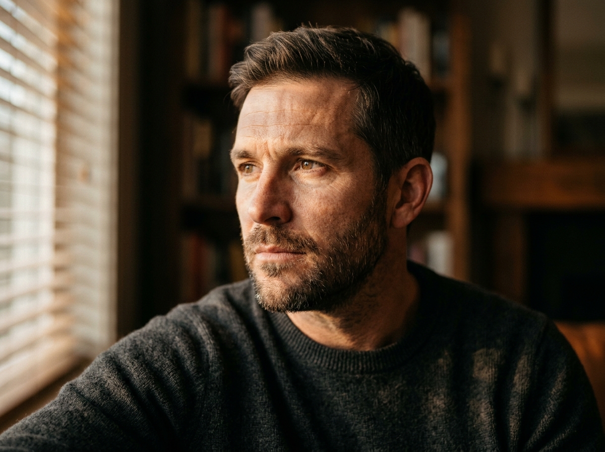 man contemplating cellular health and longevity