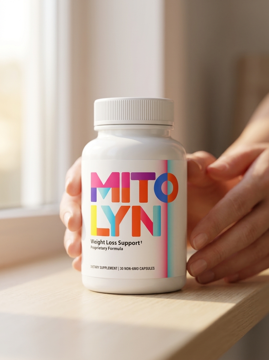 Mitolyn supplement bottle held in caring hands