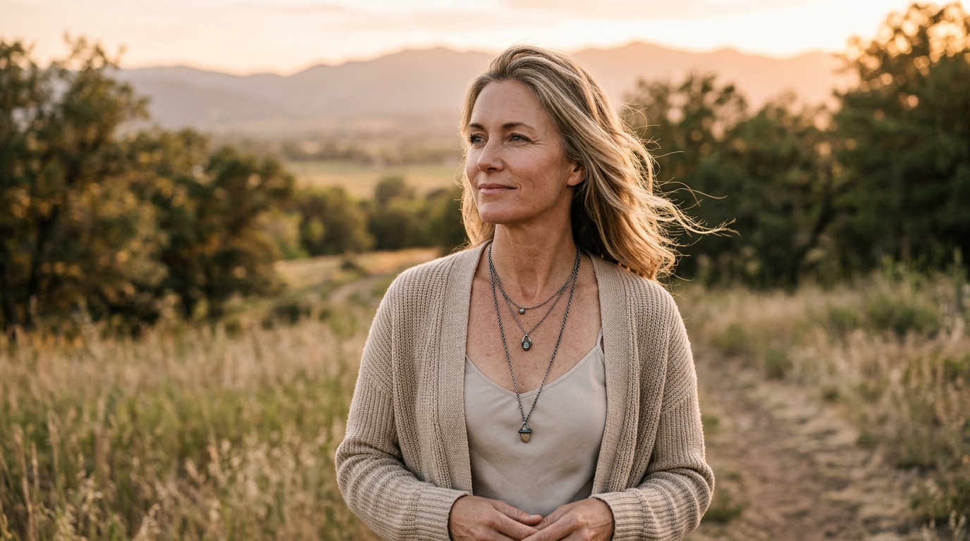 woman embracing wisdom of hormonal journey