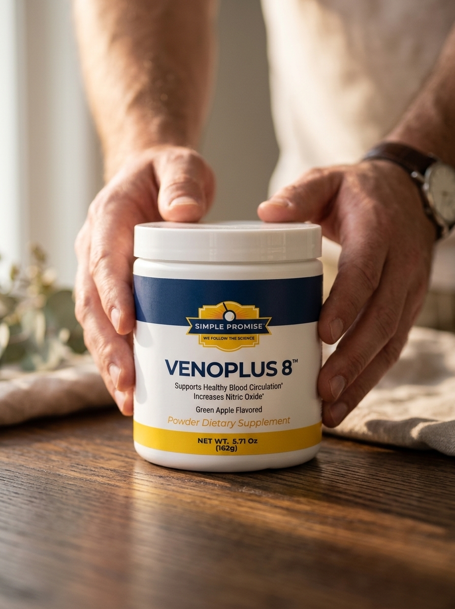 VenoPlus8 circulation support supplement bottle