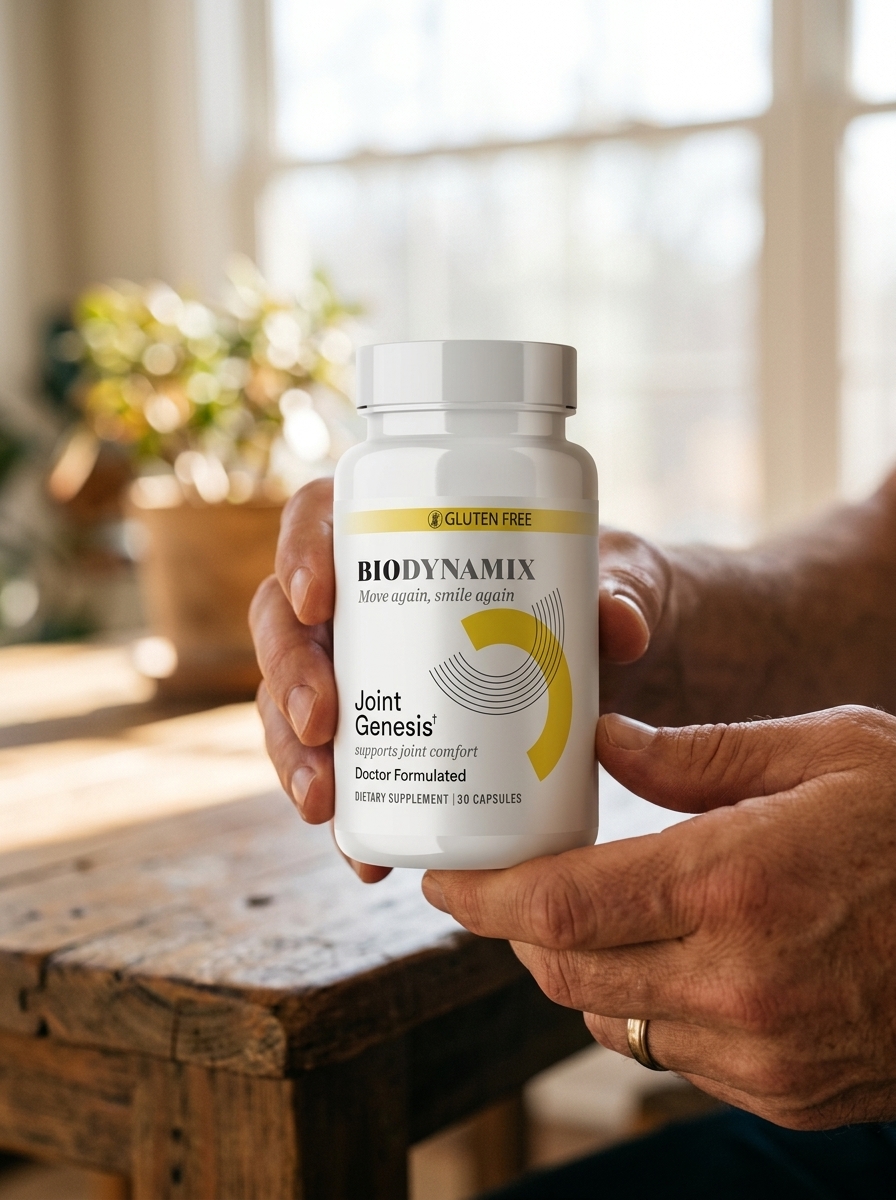 Joint Genesis bottle held with confidence relief